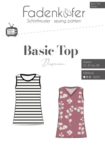 Titelbild Papierschnittmuster - Basic Top Damen